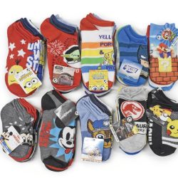 Licensed Assorted Kids' No-Show Socks (20-Pair)